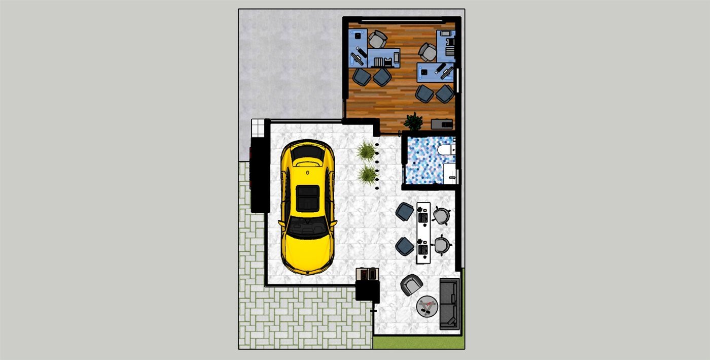 Comboy Autos — planta arquitectónica