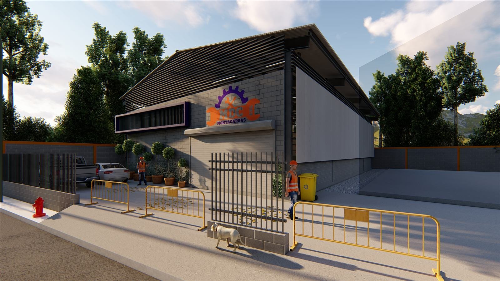 MDC Montacargas — render exterior