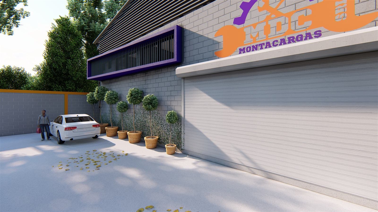 MDC Montacargas — render exterior